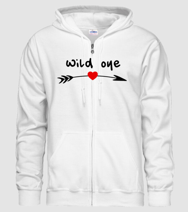 Wild one arrow model alb pe tricou