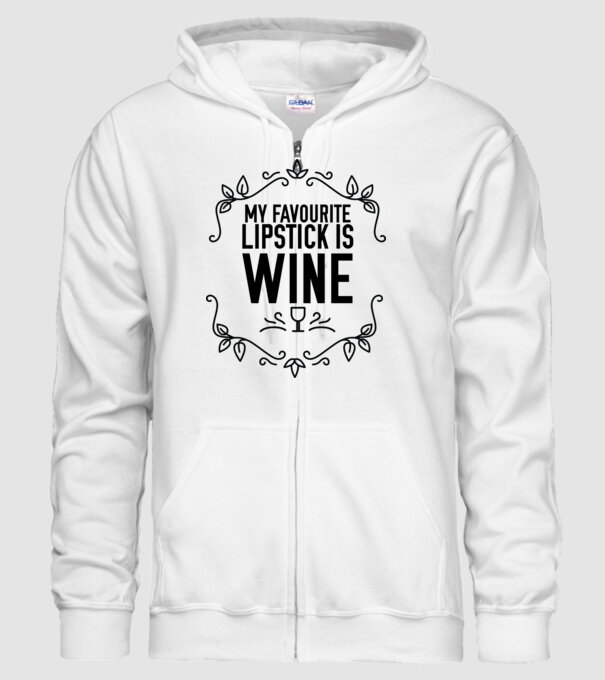 Wine tasting team Favourite lipsitck is wine model alb pe tricou