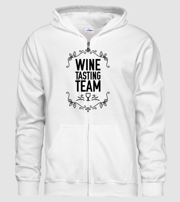 Wine tasting team Wine Tasting Team model alb pe tricou