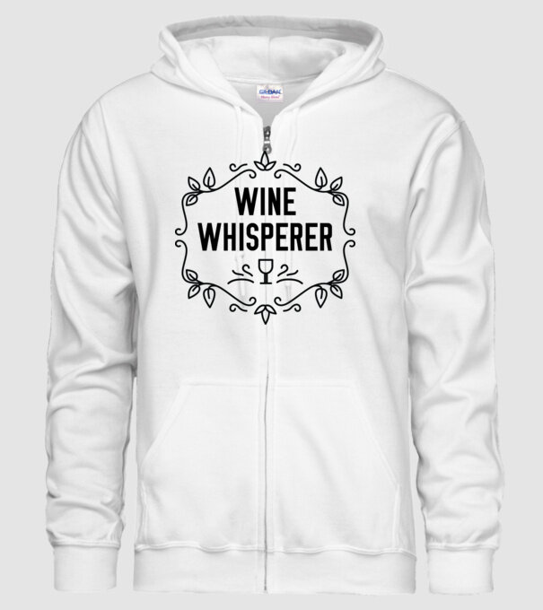 Wine tasting team Wine Whisperer model alb pe tricou