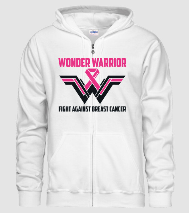 WONDER WARRIOR model alb pe tricou