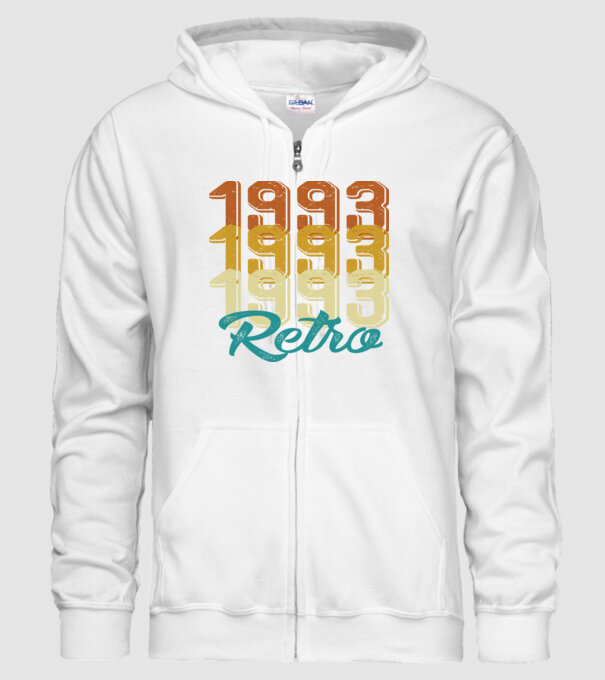 1993 retro model alb pe tricou
