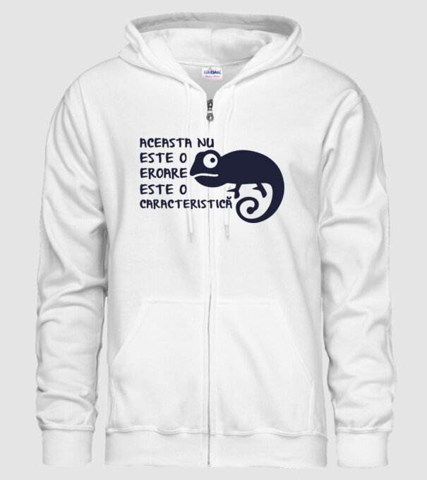 Aceasta nu este o eroare, este o caracteristică model alb pe tricou