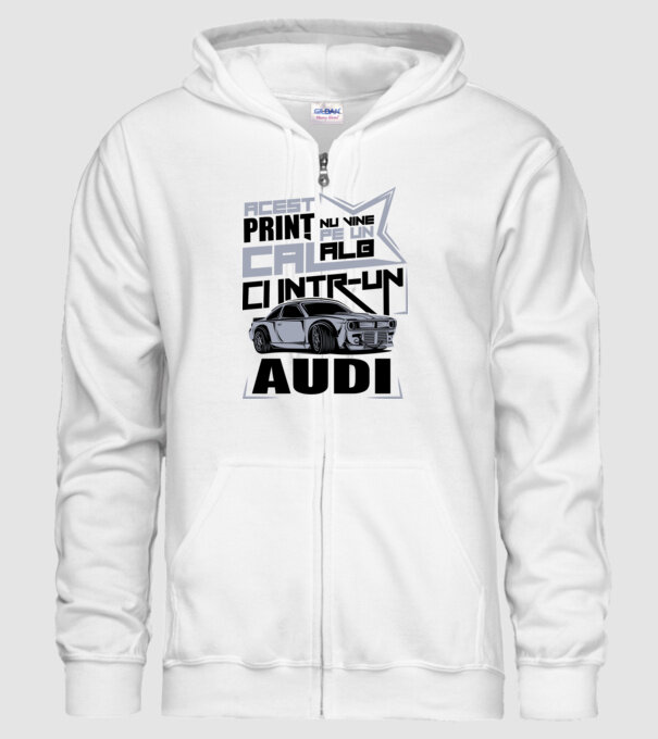 Acest prinț nu vine pe un cal alb, ci într-un Audi model alb pe tricou