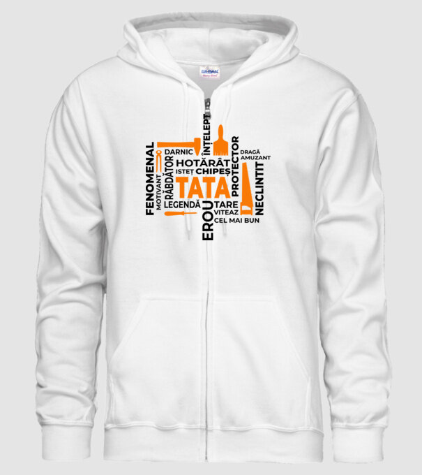 Acronimele tatălui model alb pe tricou