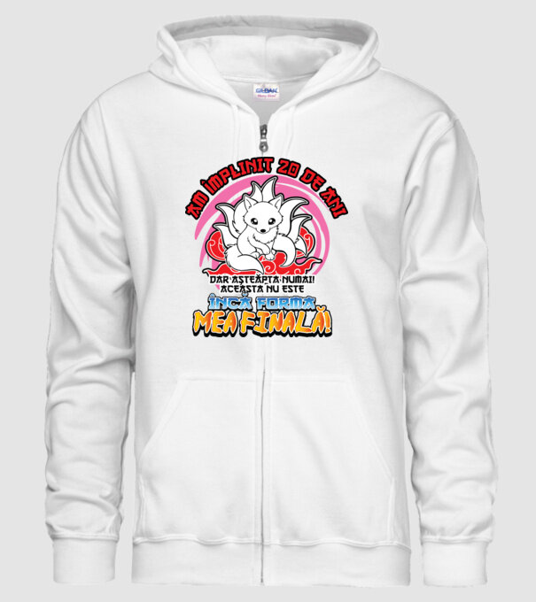 Am împlinit 20 de ani - Dar așteaptă numai! Aceasta nu este încă forma mea finală! model alb pe tricou