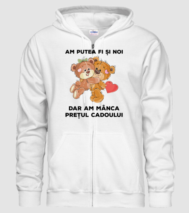 Am putea fi și noi, dar am mânca prețul cadoului model alb pe tricou
