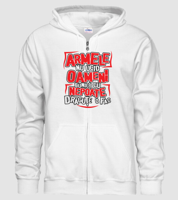 Armele nu ucid oameni, bunicii cu nepoate drăguțe o fac model alb pe tricou