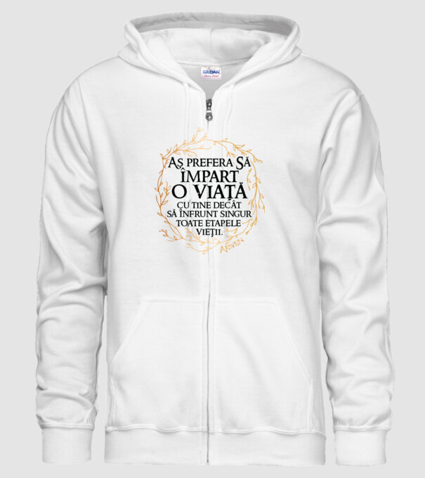 Arwen model alb pe tricou