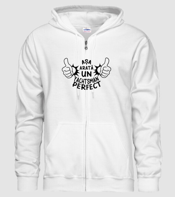 Așa arată un YACHTSMAN perfect model alb pe tricou