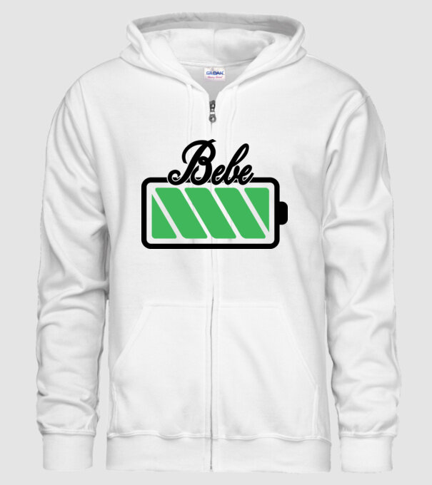 Bebe încărcat model alb pe tricou