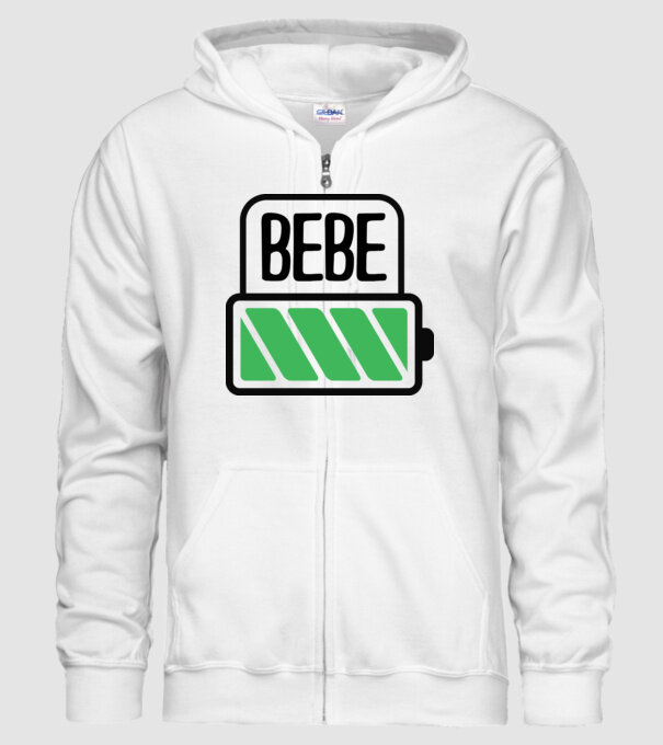 Bebe încărcat model alb pe tricou