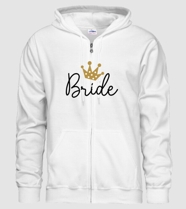 Bride princess model alb pe tricou