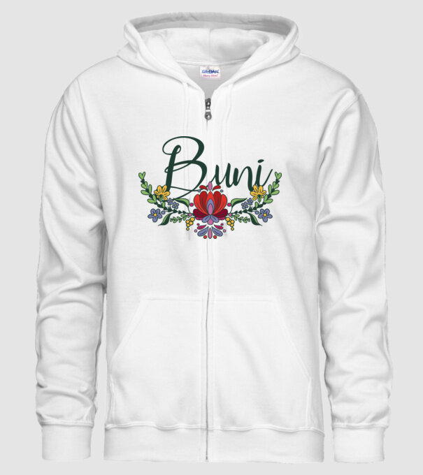 Buni model alb pe tricou