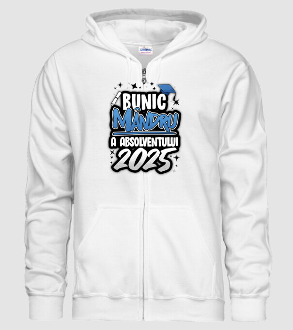 Bunic MÂNDRU a absolventului model alb pe tricou