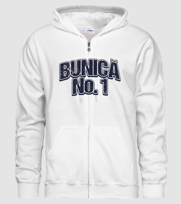 Bunică No.1 model alb pe tricou