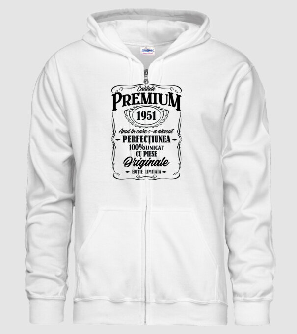 calitate premium -1951 - anul în care s-a născut - perfecțiunea - 100% unicat, cu piese originale, ediție limitată model alb pe tricou
