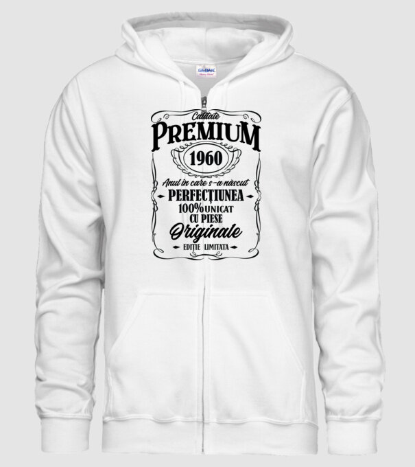 calitate premium -1960 - anul în care s-a născut - perfecțiunea - 100% unicat, cu piese originale, ediție limitată model alb pe tricou