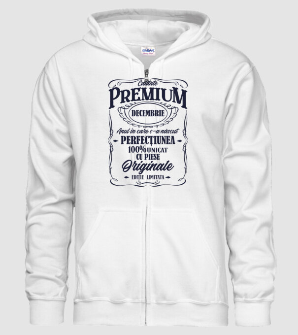 calitate premium -decembrie- anul în care s-a născut - perfecțiunea - 100% unicat, cu piese originale, ediție limitată model alb pe tricou