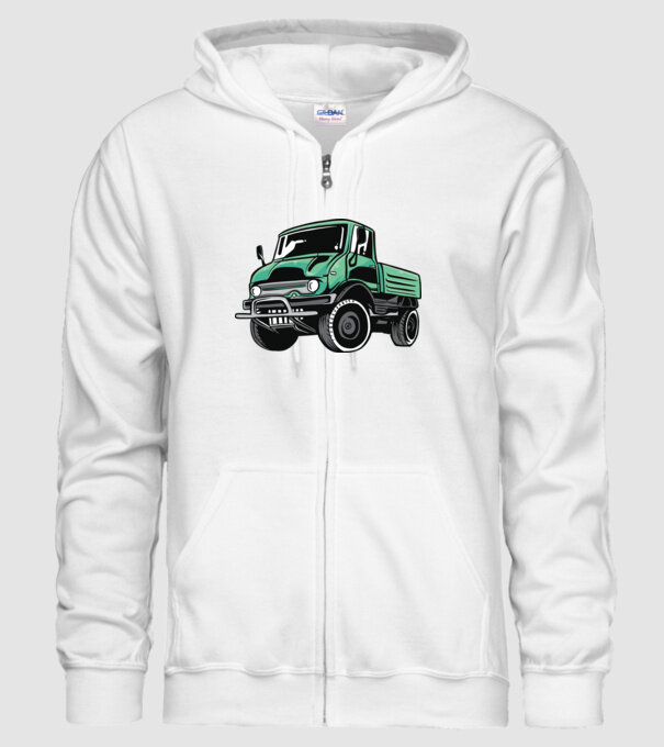 Camioane model alb pe tricou