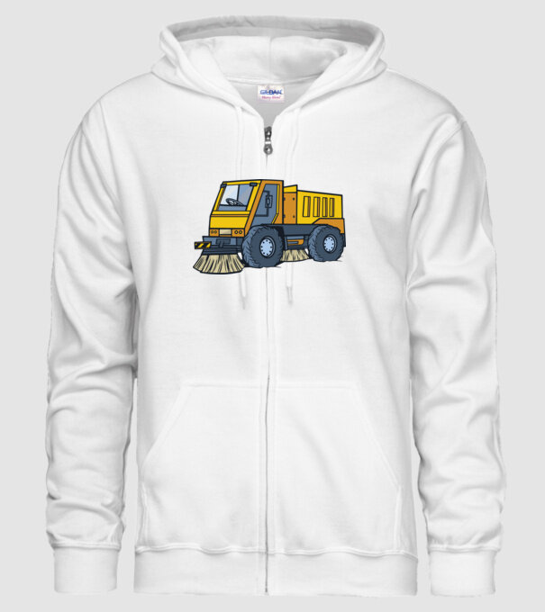 Camioane model alb pe tricou
