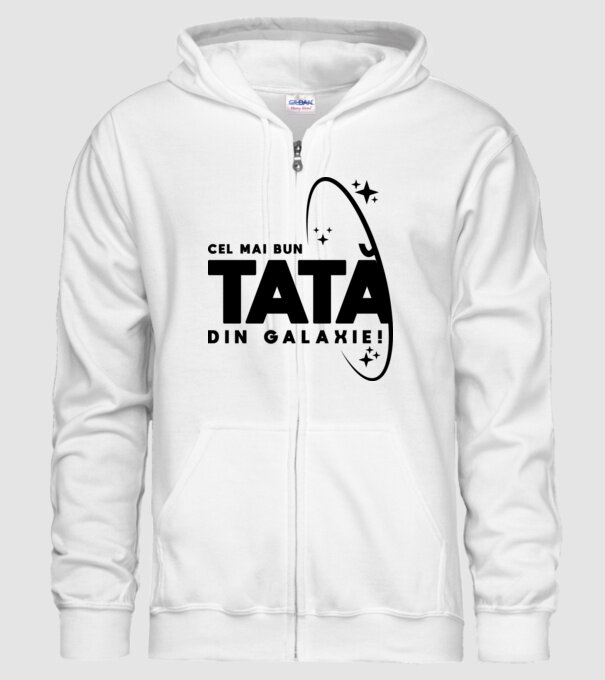 Cel mai bun tată din Galaxie! model alb pe tricou