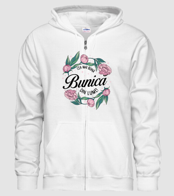 Cea mai bună bunică din lume! model alb pe tricou