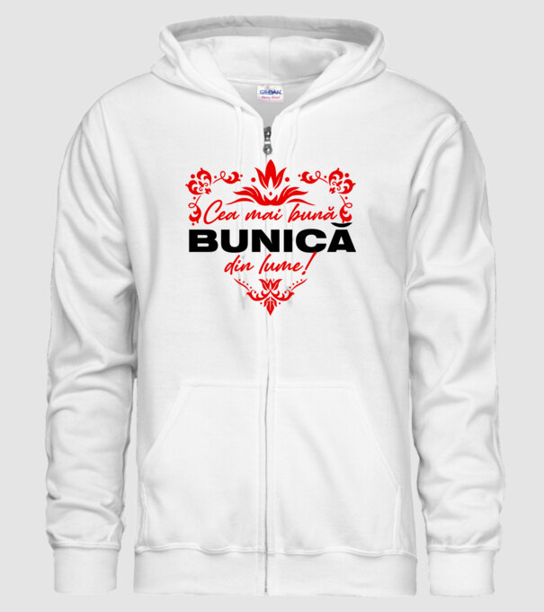 Cea mai bună bunică din lume model alb pe tricou