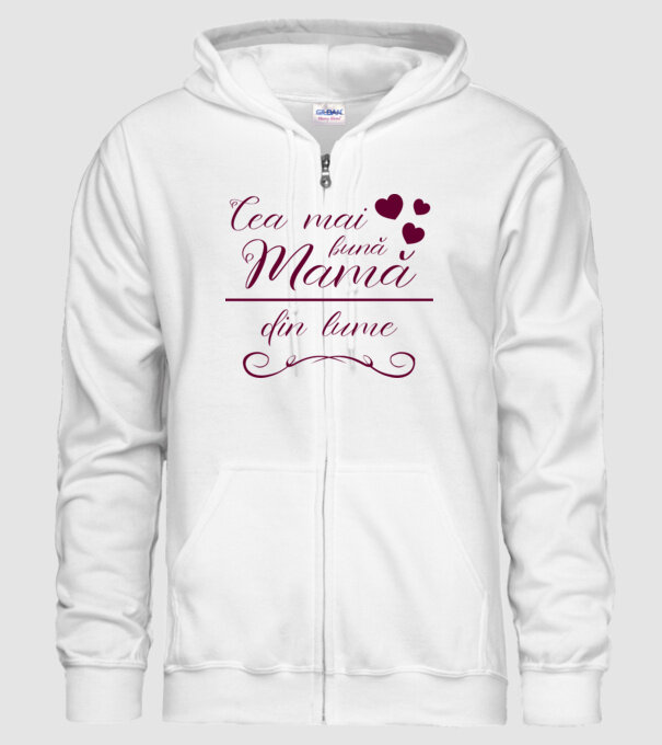 Cea mai bună mamă din lume model alb pe tricou