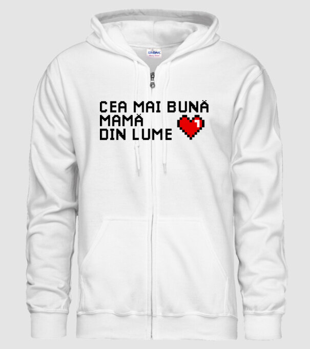 cea mai bună mamă din lume model alb pe tricou