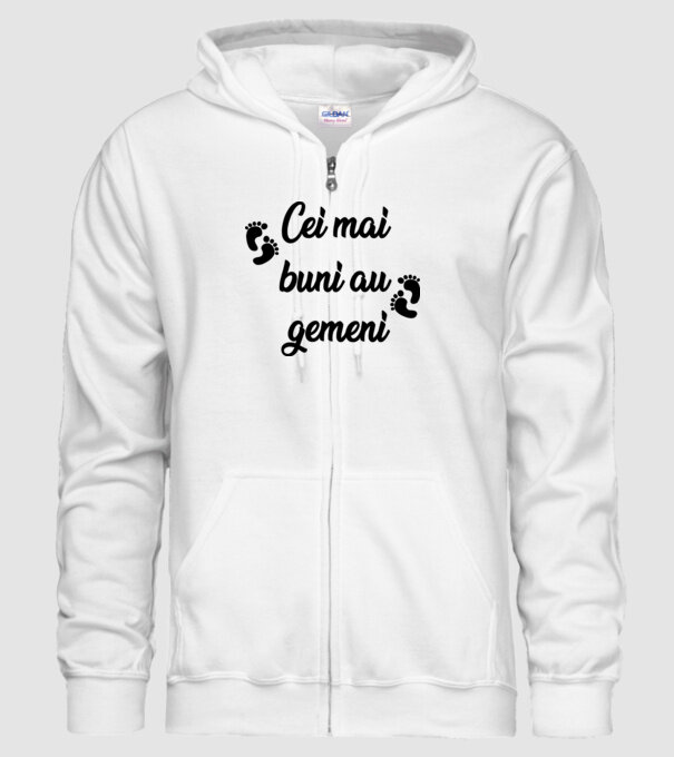 Cei mai buni au gemeni model alb pe tricou