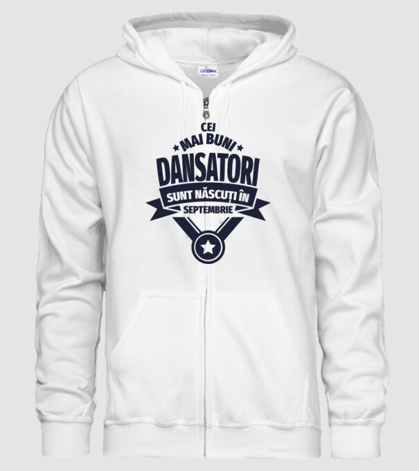 Cei mai buni dansatori sunt născuți în septembrie model alb pe tricou