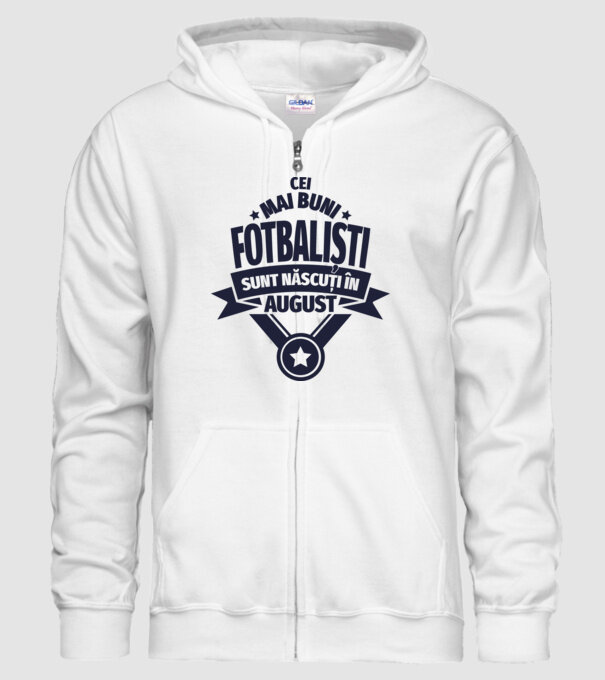 Cei mai buni fotbaliști sunt născuți în August model alb pe tricou