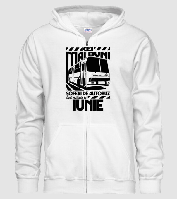 Cei mai buni șoferi de autobuz sunt născuți în Iunie model alb pe tricou