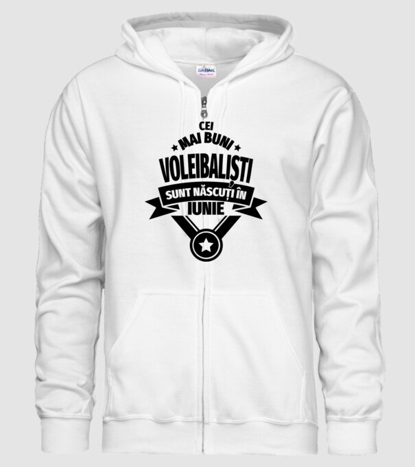 Cei mai buni voleibaliști sunt născuți în Octombrie model alb pe tricou