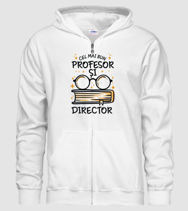 Cel mai profesor director model alb pe tricou