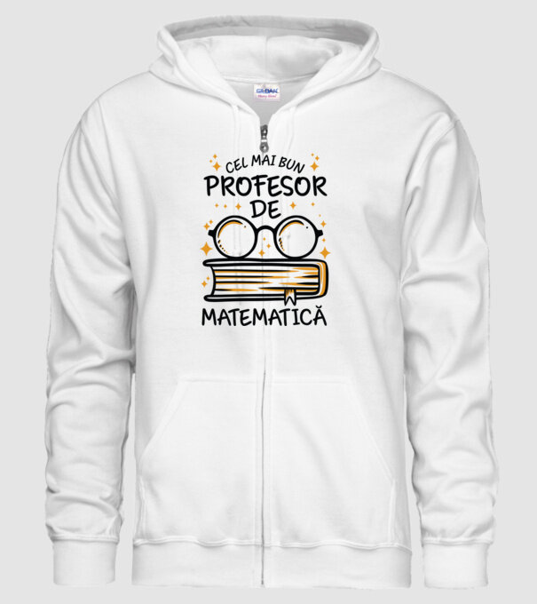 Cel mai profesor matematică model alb pe tricou