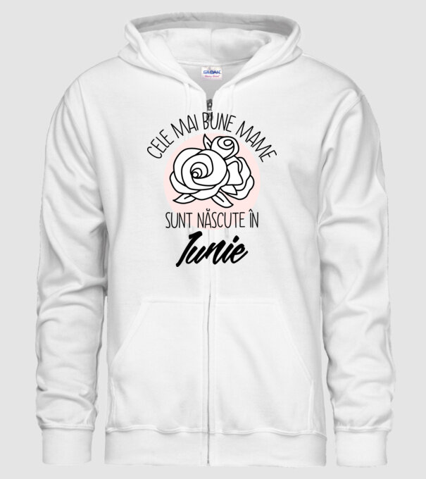 Cele mai bune mame sunt născute în Iunie model alb pe tricou
