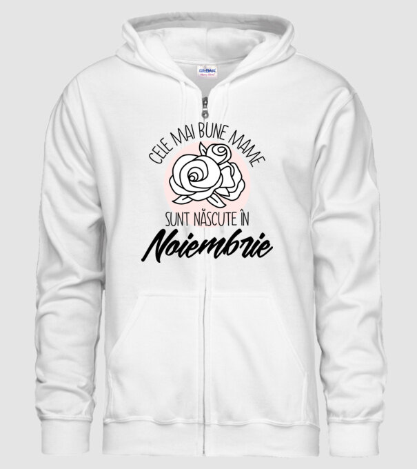 Cele mai bune mame sunt născute în Noiembrie model alb pe tricou