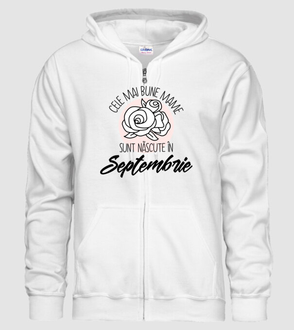 Cele mai bune mame sunt născute Septembrie model alb pe tricou
