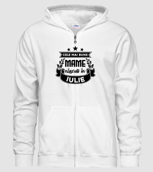 Cele mai bune mame sunt născuți în iulie model alb pe tricou