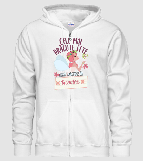 Cele mai drăguțe fete sunt născute în decembrie. model alb pe tricou