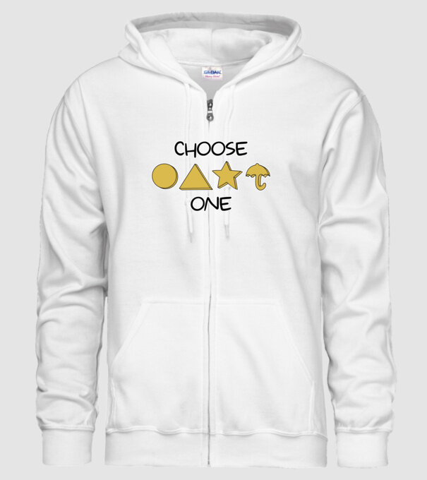 choose one squid game model alb pe tricou