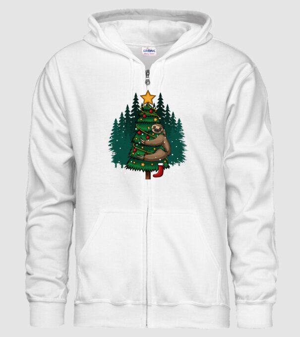 Christmas model alb pe tricou
