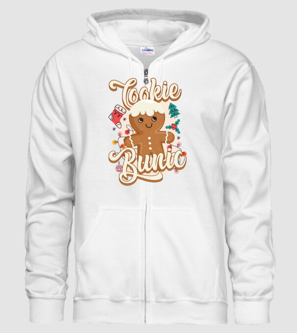Cookie bunic model alb pe tricou