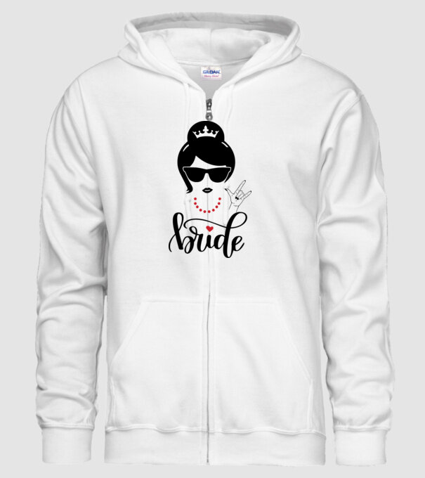 Cool Bride model alb pe tricou