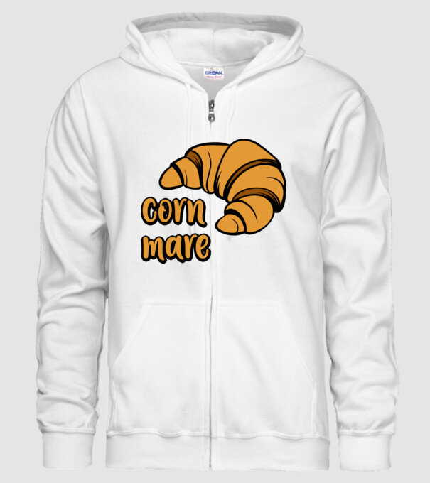 corn mare model alb pe tricou