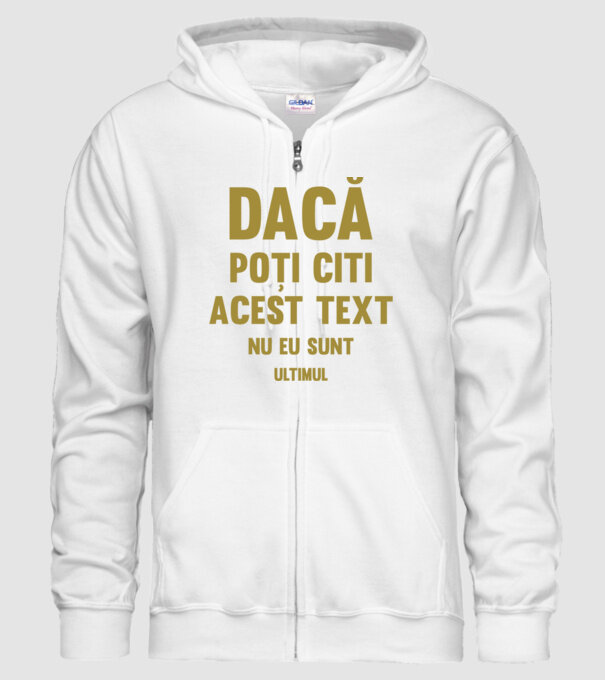 Dacă poți citi acest text, nu eu sunt ultimul model alb pe tricou