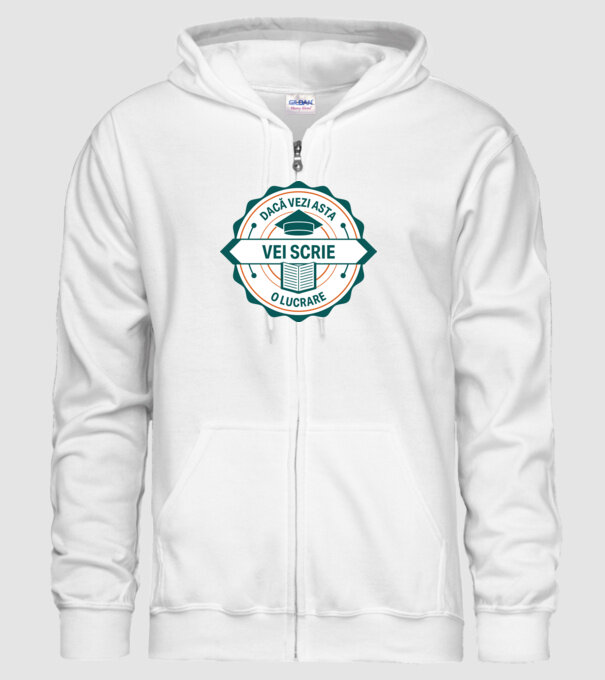 Dacă vezi asta, vei scrie o lucrare model alb pe tricou