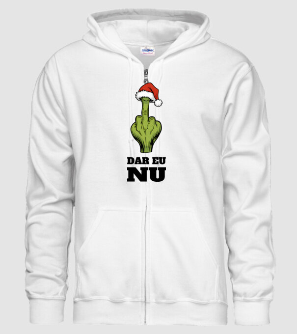 Dar eu NU alb model alb pe tricou